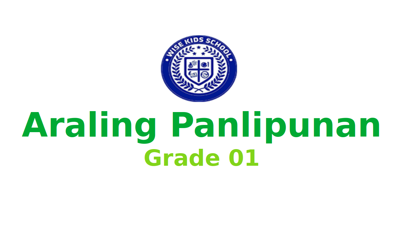 Araling Panlipunan G1 First Trimester