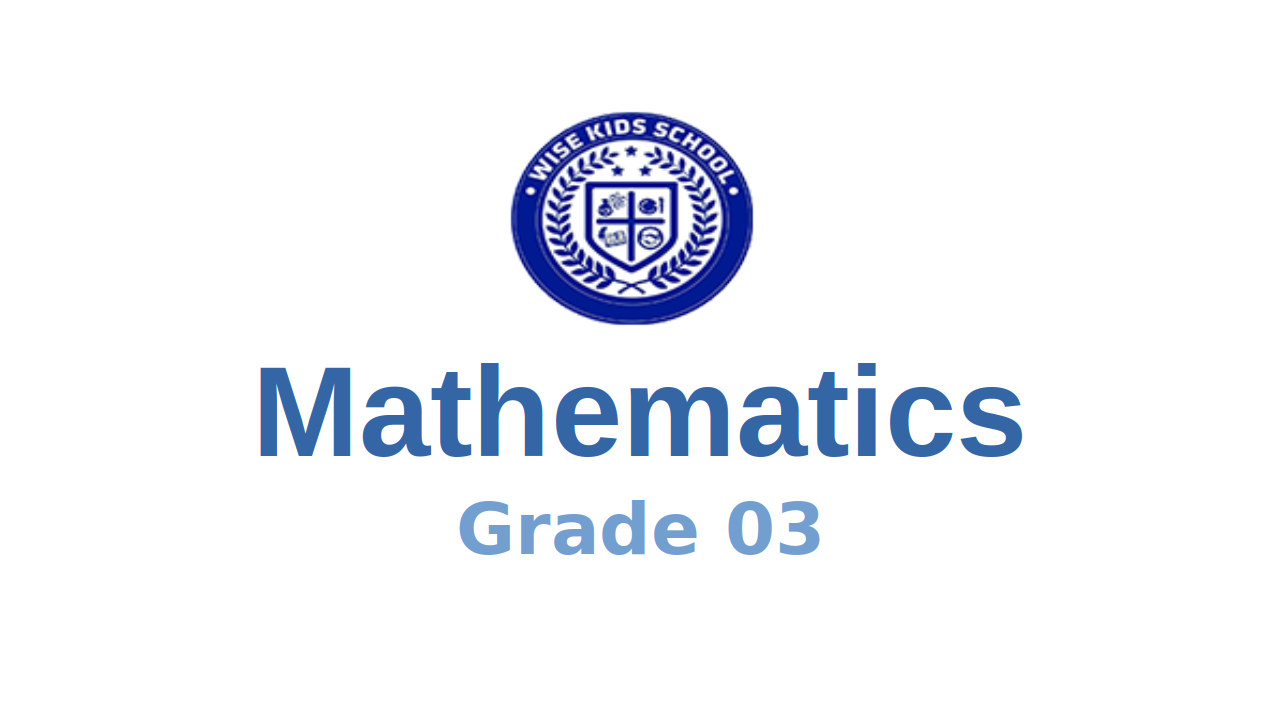 Mathematics G3 First Trimester