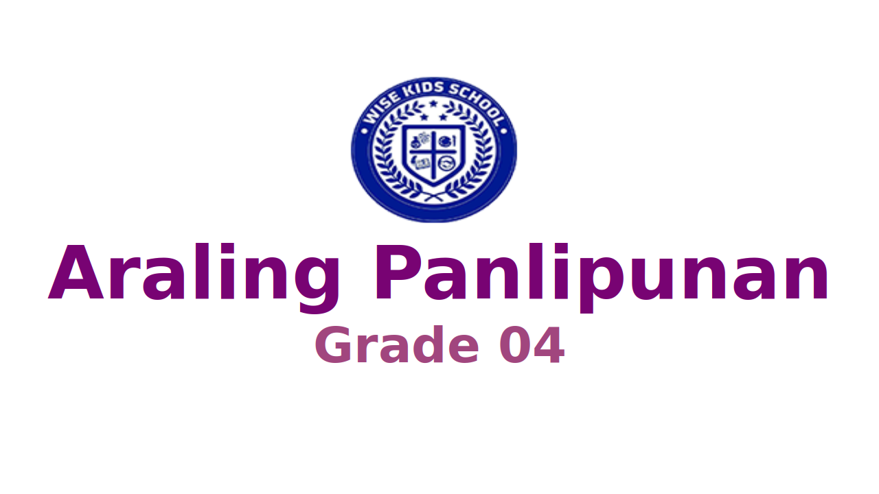 Araling Panlipunan G4 First Trimester